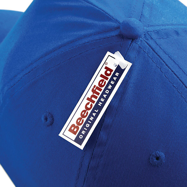Beechfield Plain Unisex Junior Original 5 Panel Baseball Cap On Bright Royal One Size