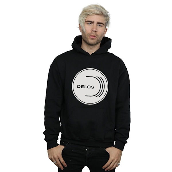 Westworld Herr Delos Cirkulär Logotyp Hoodie 4XL Svart Black 4XL