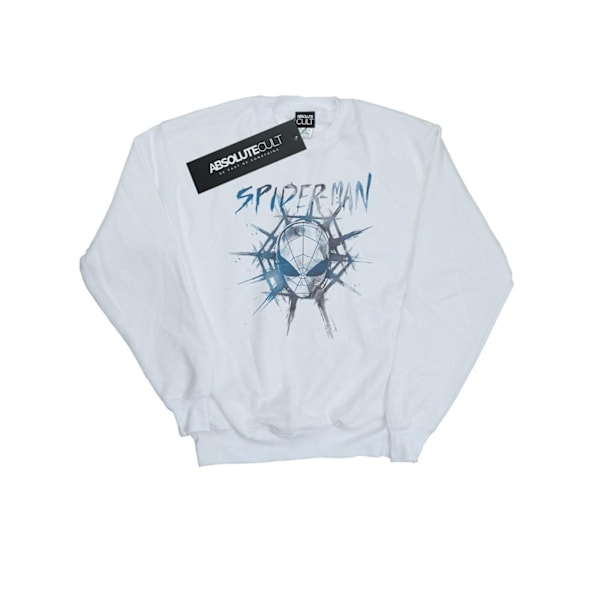 Marvel Boys Spider-Man Web Fade Sweatshirt 5-6 år Vit White 5-6 Years