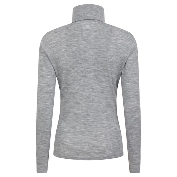 Mountain Warehouse Merino Ull Rullhals Baslager Dam Light Grey 6 UK