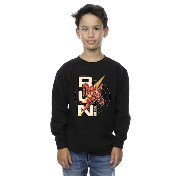 DC Comics Boys The Flash Run Sweatshirt 9-11 år Svart Black 9-11 Years