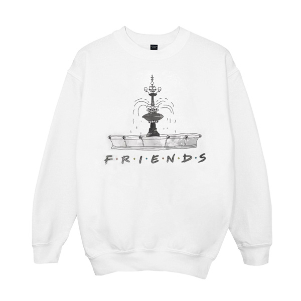 Friends Girls Fountain Sketch Sweatshirt 5-6 år Vit White 5-6 Years