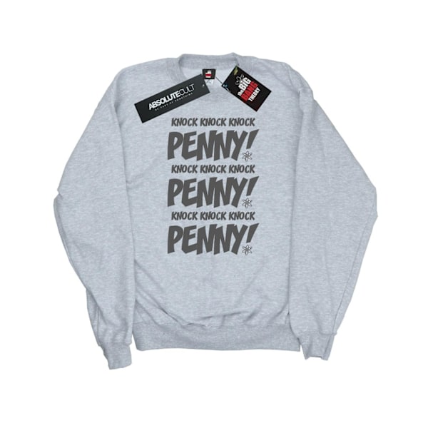 The Big Bang Theory Damkläder Knock Knock Penny Sheldon Sweatshirt Heather Grey XL