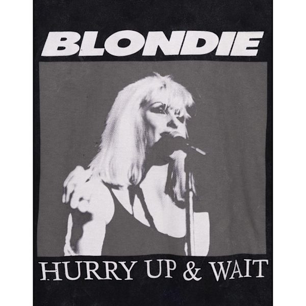 Blondie Unisex Adult Hurry Up & Wait T-Shirt XL Svart/Vit Black/White XL