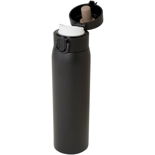 Sika Rostfritt Stål Isolerad 450ml Termosflaska En Storlek Sol Solid Black One Size