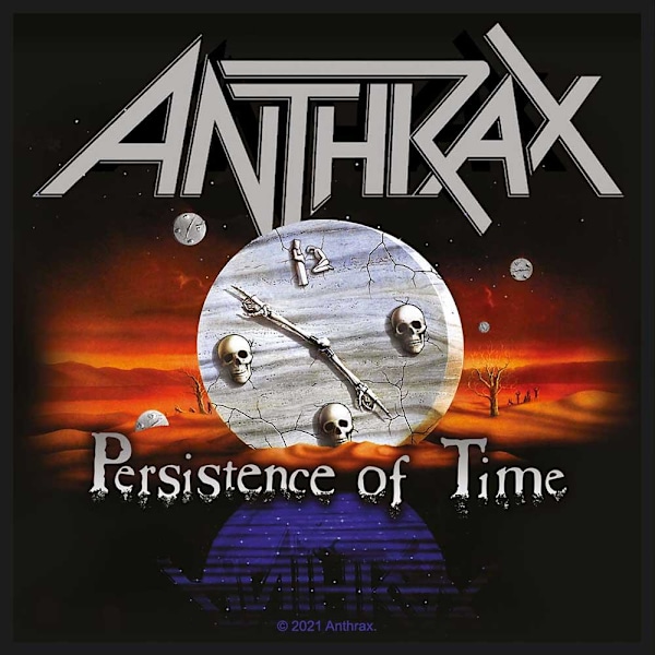 Anthrax Persistence Of Time Patch En Storlek Svart/Grå Black/Grey One Size