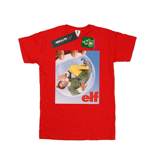 Elf Herr Snow Globe Poster T-Shirt S Röd Red S