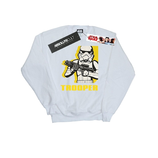 Star Wars Girls Rebels Trooper Sweatshirt 5-6 år Vit White 5-6 Years