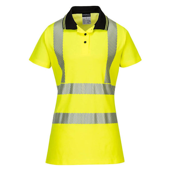 Portwest Dam/Damer Pro Hi-Vis Comfort Polotröja XXL Gul Yellow/Black XXL