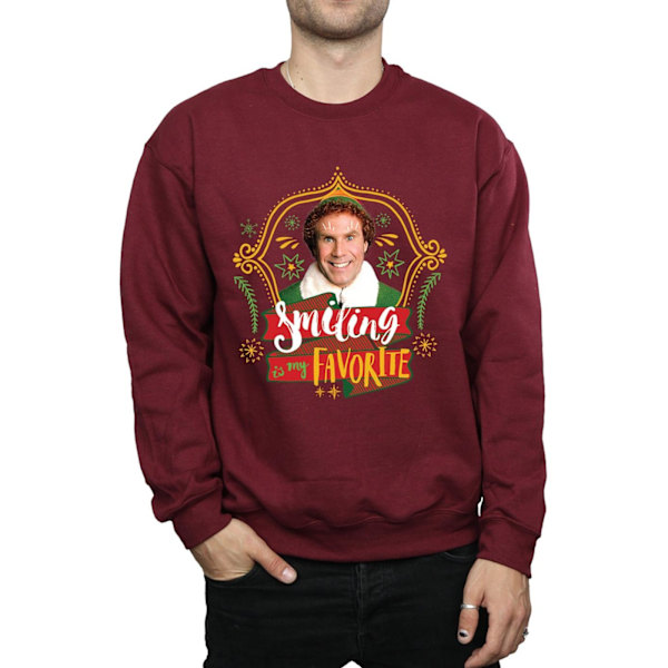 Elf Herr Buddy Leende Sweatshirt XXL Bourgogne Burgundy XXL