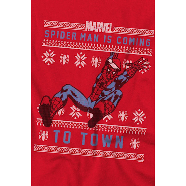 Spider-Man Jultröja T-shirt Herr M Röd Red M