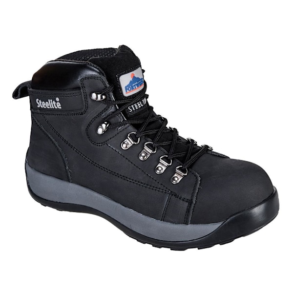 Portwest Unisex Adult Steelite Nubuck Mid Cut Säkerhetsstövlar 11 U Black 11 UK