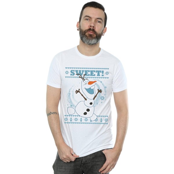 Disney Herr Frozen Olaf Sweet Christmas T-Shirt 4XL Vit White 4XL