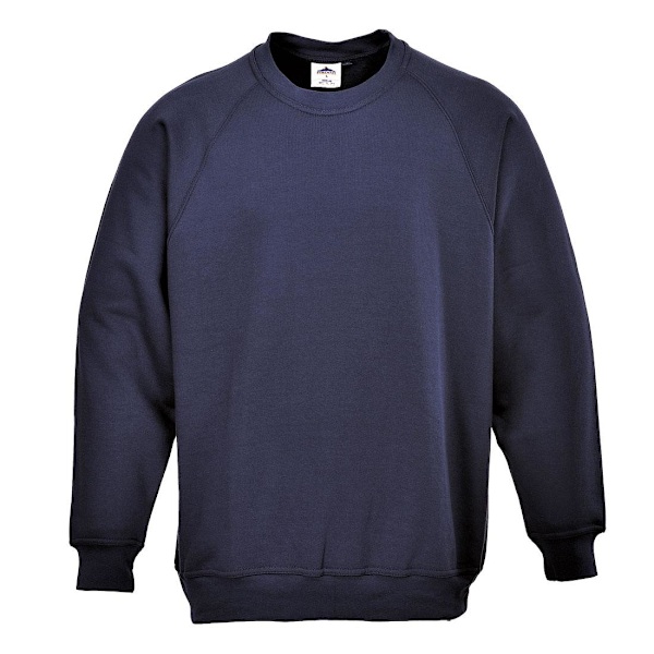 Portwest Unisex Roma Sweatshirt 5XL Marinblå Navy 5XL