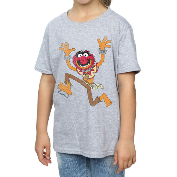 The Muppets Girls Classic Animal T-Shirt 7-8 år Sports Grey Sports Grey 7-8 Years