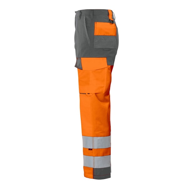 Projob Arbetsbyxor för Herrar med Hög Synlighet, 31R Orange/Grå Orange/Grey 31R