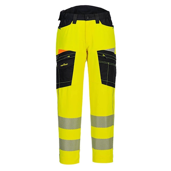 Portwest Service Varselbyxor för Män 48R Gul/Svart Yellow/Black 48R