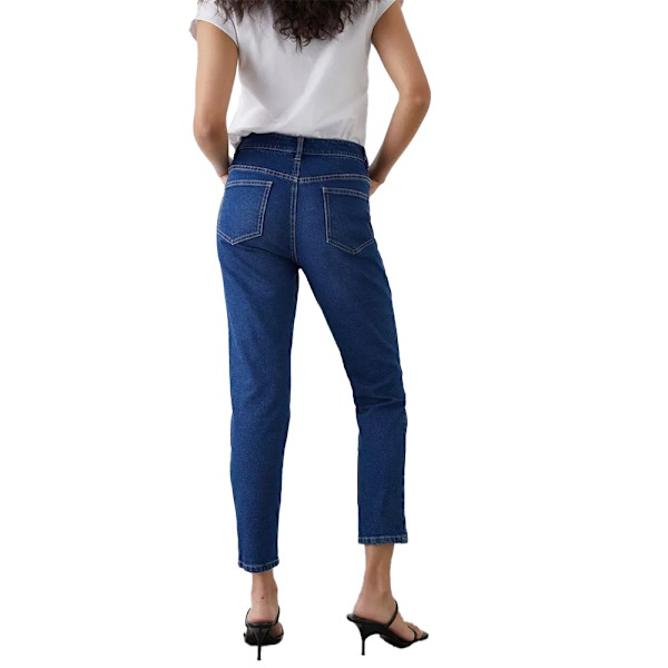 Dorothy Perkins Dam/Dam Comfort Slim Mom Jeans 8 UK Mid W Mid Wash 8 UK