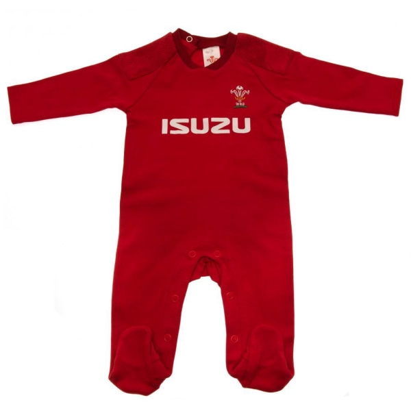 Wales RU Baby sovdräkt 6 - 9 månader Röd Red 6 - 9 Months