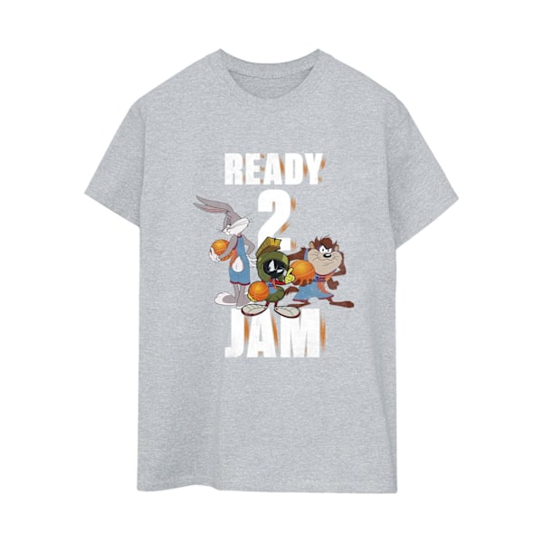 Space Jam: A New Legacy Dam/Damer Ready 2 Jam Bomull Boyfriend T-Shirt Sports Grey S