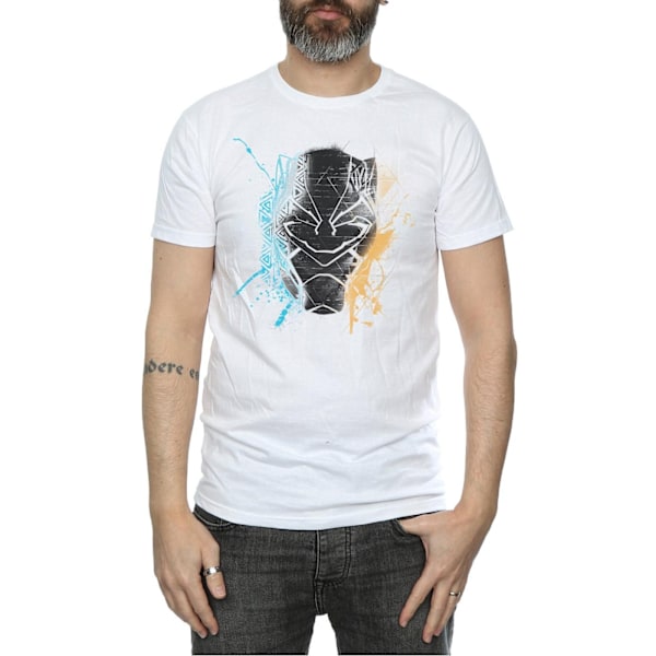 Marvel Black Panther Splash T-shirt M Vit White M