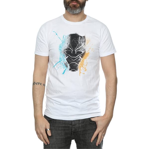 Marvel Herr Black Panther Splash T-Shirt M Vit White M