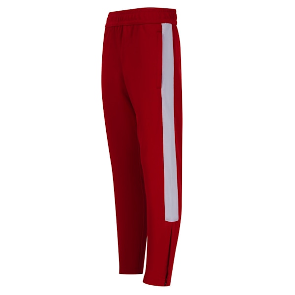Finden & Hales Stickade Träningsoverallsbyxor för Pojkar 11/1 Red/White 11/12 Years