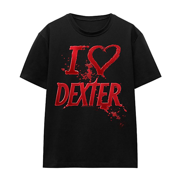 Dexter Unisex Vuxen I Heart Dexter T-Shirt L Svart Black L