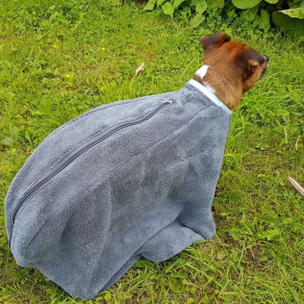Henry Wag Dog Drying Coat XL Grå Grey XL