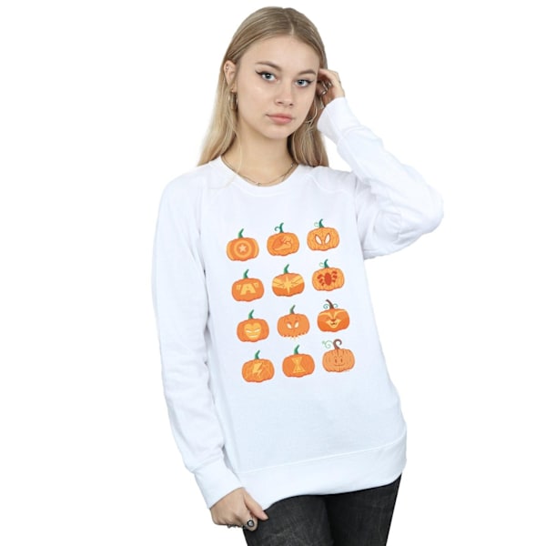 Marvel Dam/Damer Avengers Halloween Pumpa Sweatshirt XL W White XL