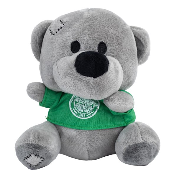 Celtic FC Crest Teddy Bear En Storlek Grå/Grön Grey/Green One Size