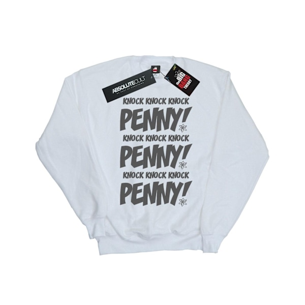 The Big Bang Theory Girls Sheldon Knock Knock Penny Sweatshirt White 12-13 Years