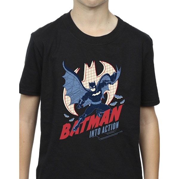 DC Comics Boys Batman Into Action T-shirt 7-8 år Svart Black 7-8 Years