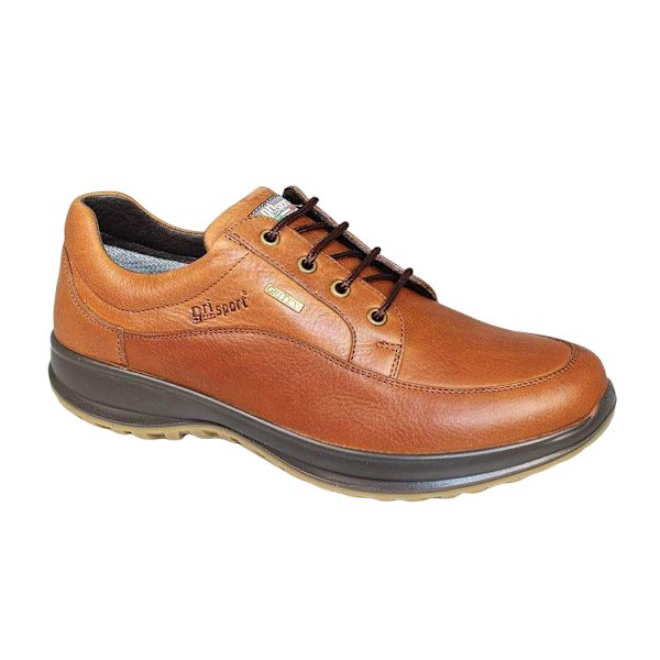 Grisport Livingston lädersko för män, 10 UK, brun Tan 10 UK