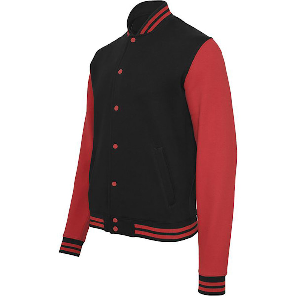 Bygg ditt varumärke Herr Sweat College Jacka XL Svart/Röd Black/Red XL