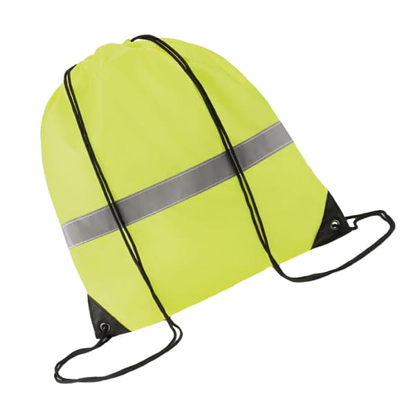 MidOcean Randig Reflex Dragskoväska One Size Neongul Neon Yellow One Size