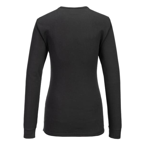 Portwest Dam/Dam Base Layer Topp L Svart Black L