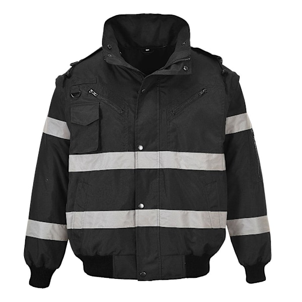 Portwest Herr Iona 3 i 1 3 i 1 Bomberjacka 4XL Svart Black 4XL