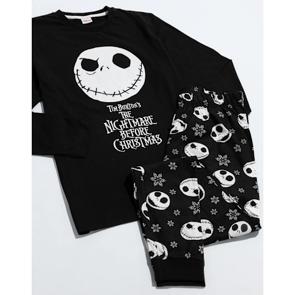 Nightmare Before Christmas Pyjamas för Herr M Svart/Vit Black/White M