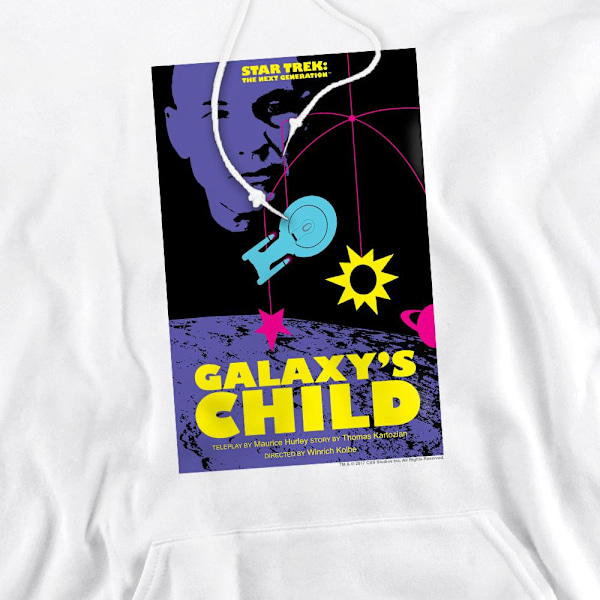 Star Trek Herr The Next Generation Säsong 4 Avsnitt 16 Hoodie M White M