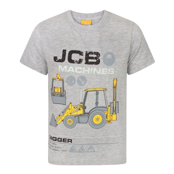 JCB Barn/Barn Digger T-shirt 13-14 år Grå Marl Grey Marl 13-14 Years