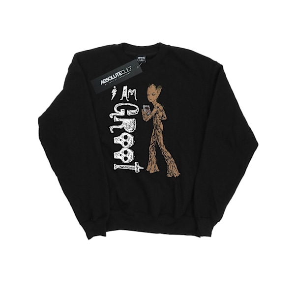Marvel Mens Avengers Infinity War I Am Teenage Groot Sweatshirt Black M