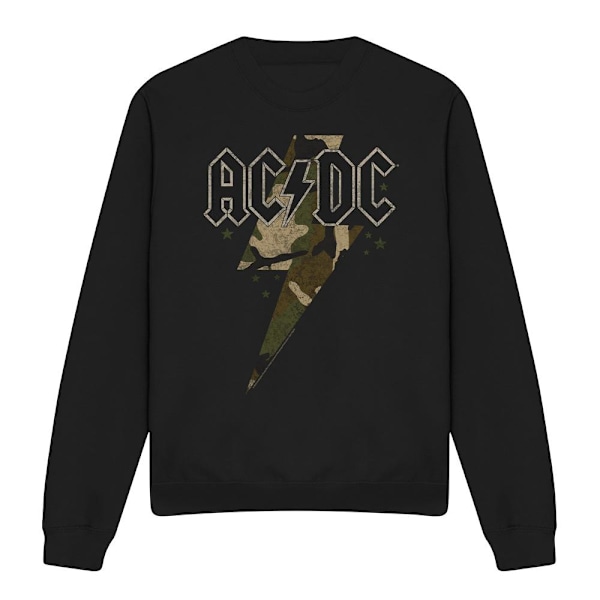 AC/DC Unisex Vuxen Camo Bolt Sweatshirt XXL Svart Black XXL