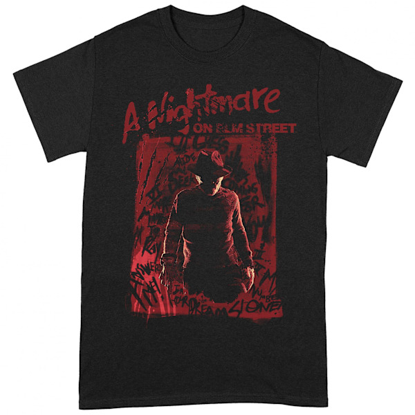 Nightmare On Elm Street Unisex Vuxen Freddy Krueger T-Shirt S B Black/Red S