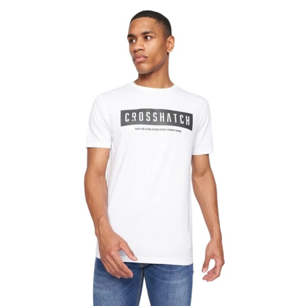 Crosshatch Selworthy Logo T-shirt S Vit White S