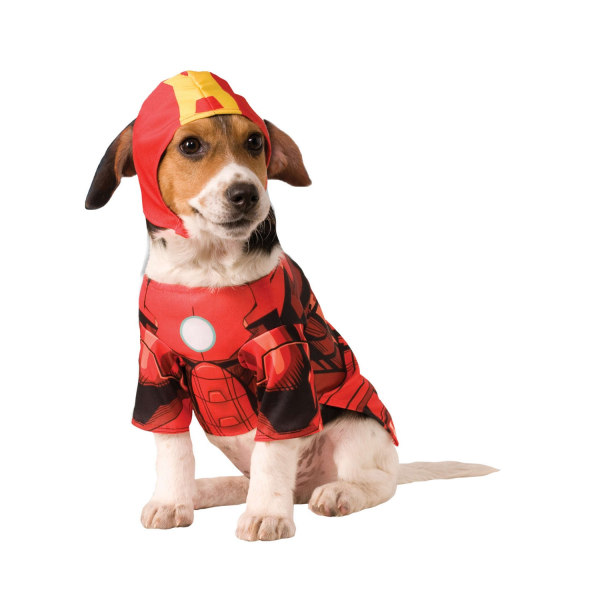 Iron Man Printed Dog Costume XL Röd/Svart Red/Black XL