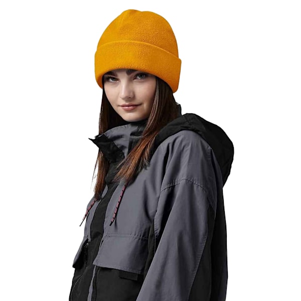 Beechfield Återvunnen Fleece Beanie One Size Senapsgul Mustard Yellow One Size