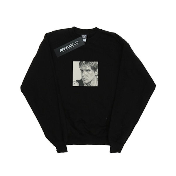Star Wars Girls Han Solo Drawing Sweatshirt 12-13 år Svart Black 12-13 Years