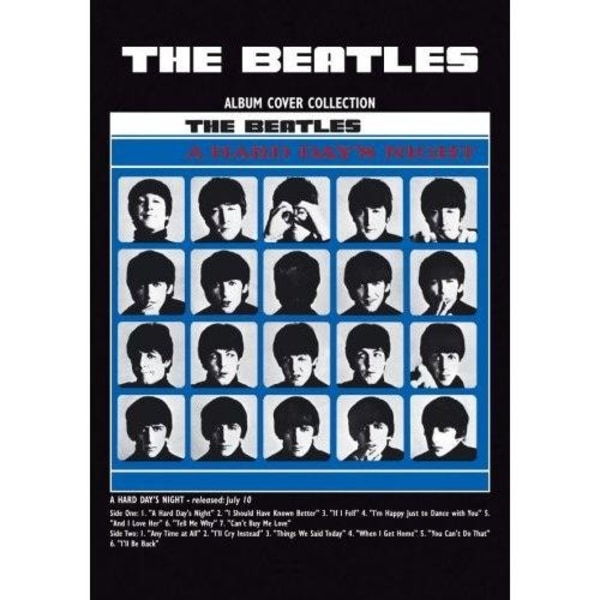 The Beatles A Hard Day´s Night Standardvykort One Size Svart Black/White/Blue One Size