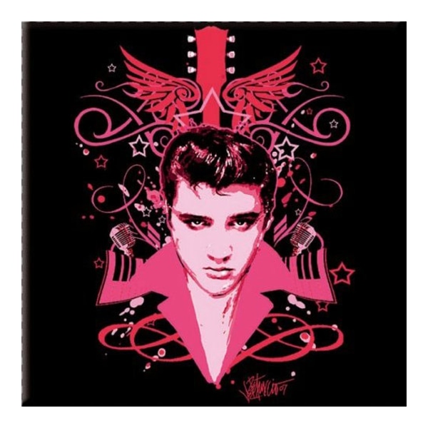 Elvis Presley Let´s Face It Kylskåpsmagnet One Size Svart/Röd Black/Red One Size